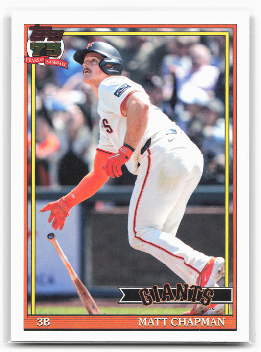 2026 Topps #T91-80 Matt Chapman 1991 Topps Baseball 35th Anniversary
