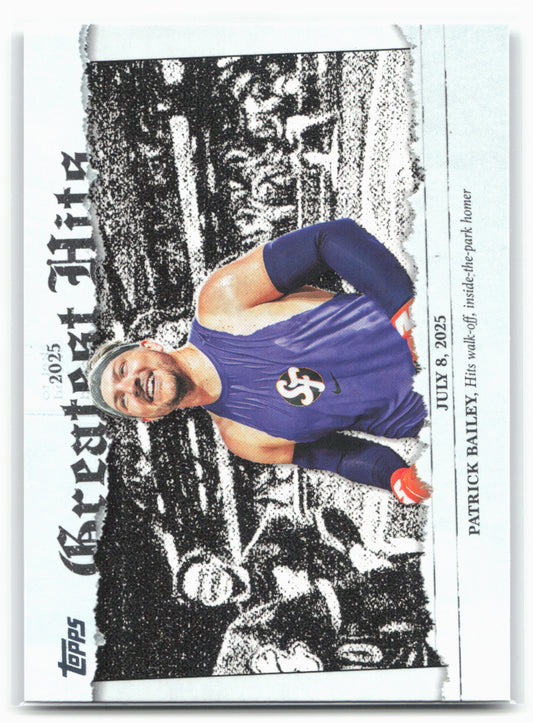 2026 Topps #GH-21 Patrick Bailey 2025 Greatest Hits