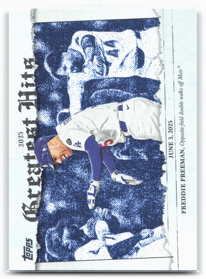 2026 Topps #GH-7 Freddie Freeman 2025 Greatest Hits