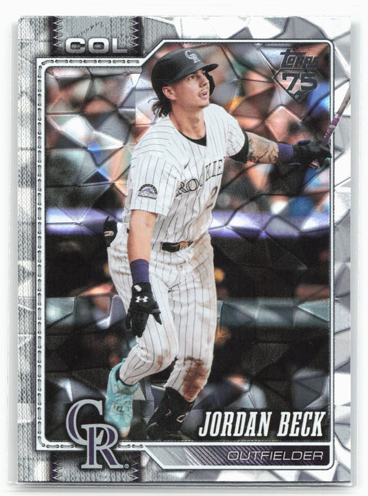 2026 Topps #12 Jordan Beck Diamante Foil