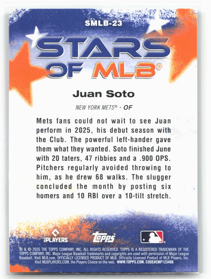 2026 Topps #SMLB-23 Juan Soto Stars of MLB