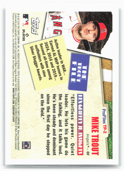 2026 Topps #TP-2 Mike Trout Topps Profiles