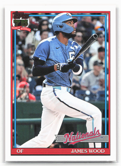 2026 Topps #T91-16 James Wood 1991 Topps Baseball 35th Anniversary