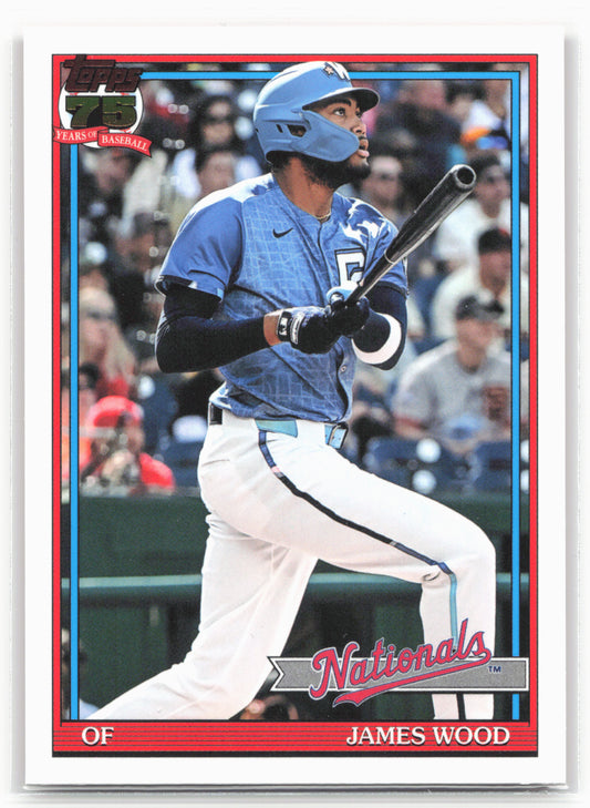 2026 Topps #T91-16 James Wood 1991 Topps Baseball 35th Anniversary