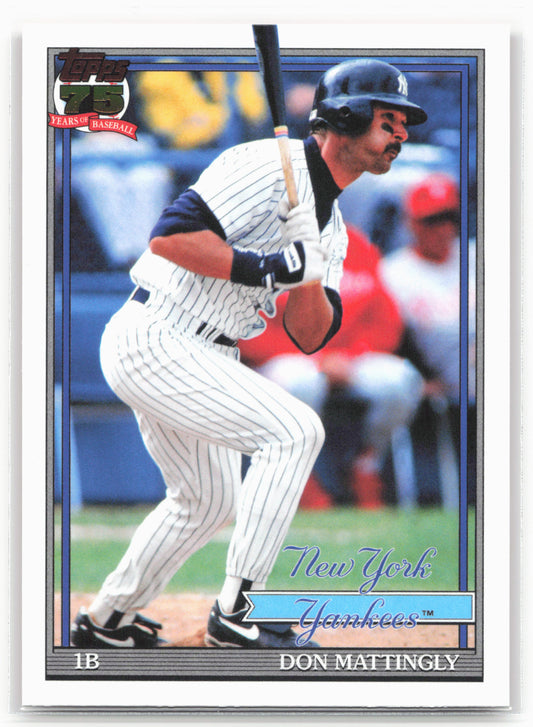2026 Topps #T91-68 Don Mattingly 1991 Topps Baseball 35th Anniversary