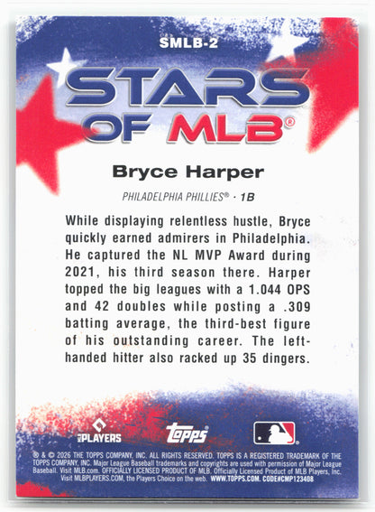 2026 Topps #SMLB-2 Bryce Harper Stars of MLB 26670