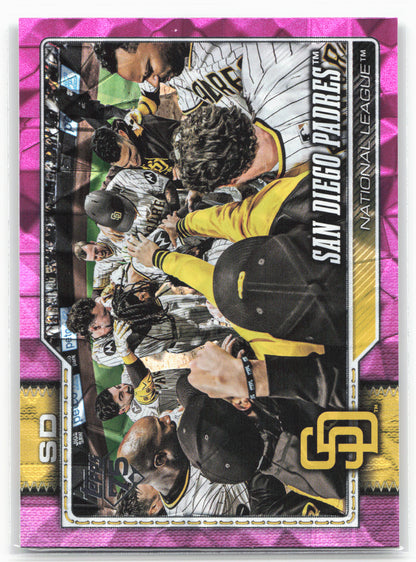 2026 Topps #292 San Diego Padres Pink Diamante Foil