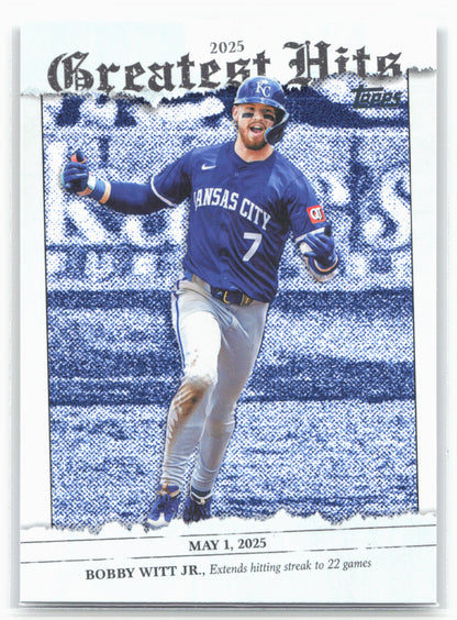 2026 Topps #GH-18 Bobby Witt Jr. 2025 Greatest Hits