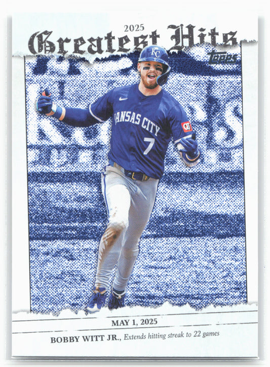 2026 Topps #GH-18 Bobby Witt Jr. 2025 Greatest Hits