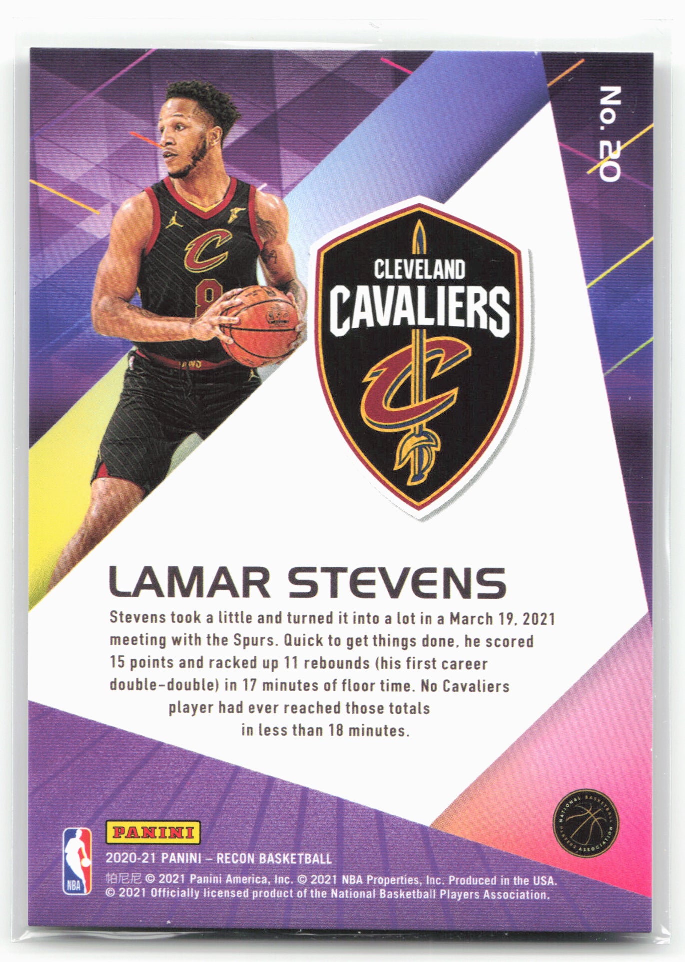 2020-21 Panini Recon #20 Lamar Stevens