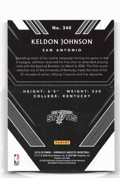 2019-20 Panini Chronicles #340 Keldon Johnson Red #/149