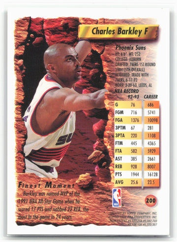 1993-94 Finest #200 Charles Barkley