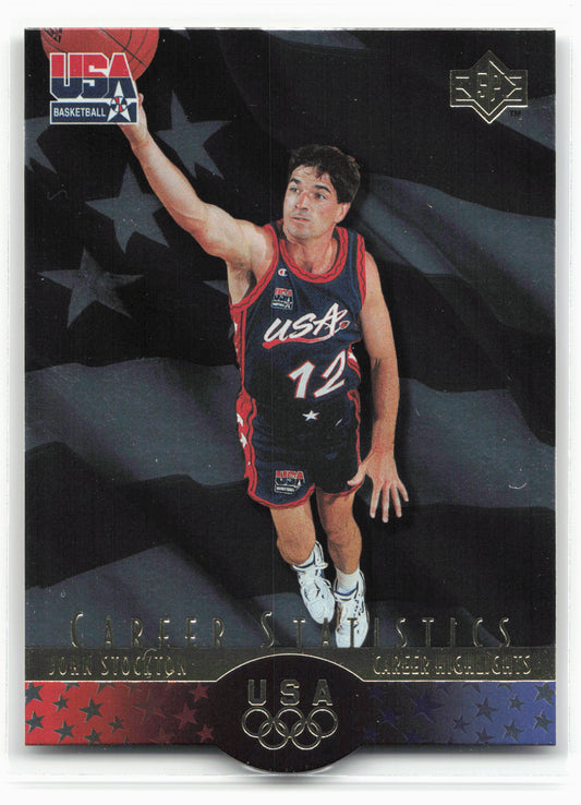 1996 Upper Deck USA #S10 John Stockton SP Career Statistics 26701