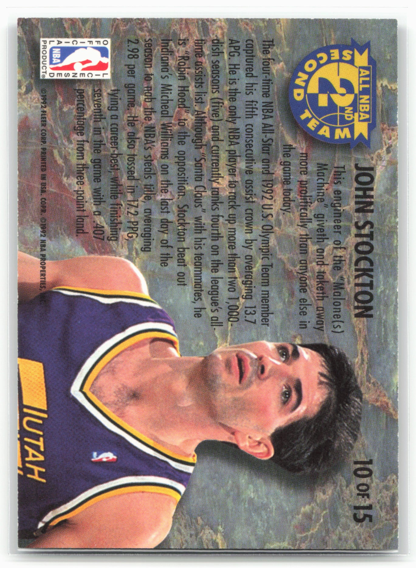 1992-93 Ultra #10 John Stockton All-NBA 26708