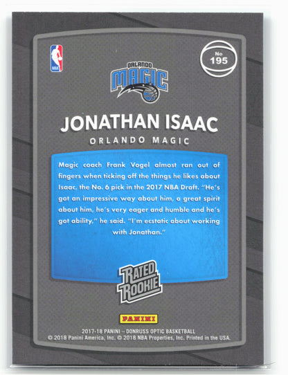2017-18 Donruss Optic #195 Jonathan Isaac
