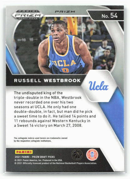 2021 Panini Prizm Draft Picks #54 Russell Westbrook Green