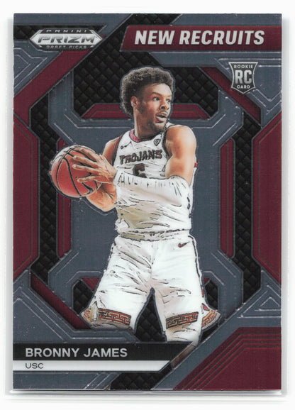 2024 Panini Prizm Draft Picks #2 Bronny James Jr. New Recruits 26717