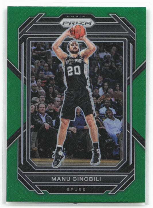 2022-23 Panini Prizm #296 Manu Ginobili Prizms Green 26730