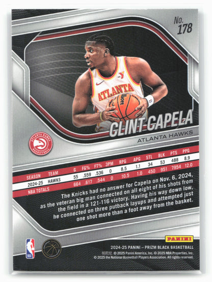 2024-25 Panini Prizm Black #178 Clint Capela 26733