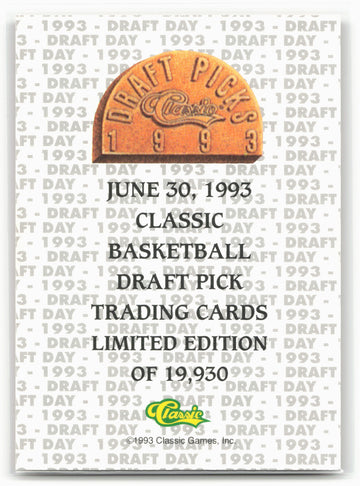 
1993 Classic Draft Picks #NNO Chris Webber Draft Day Woodgrain