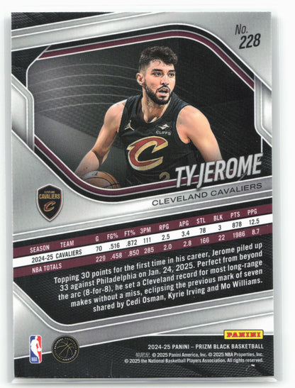 2024-25 Panini Prizm Black #228 Ty Jerome 26745