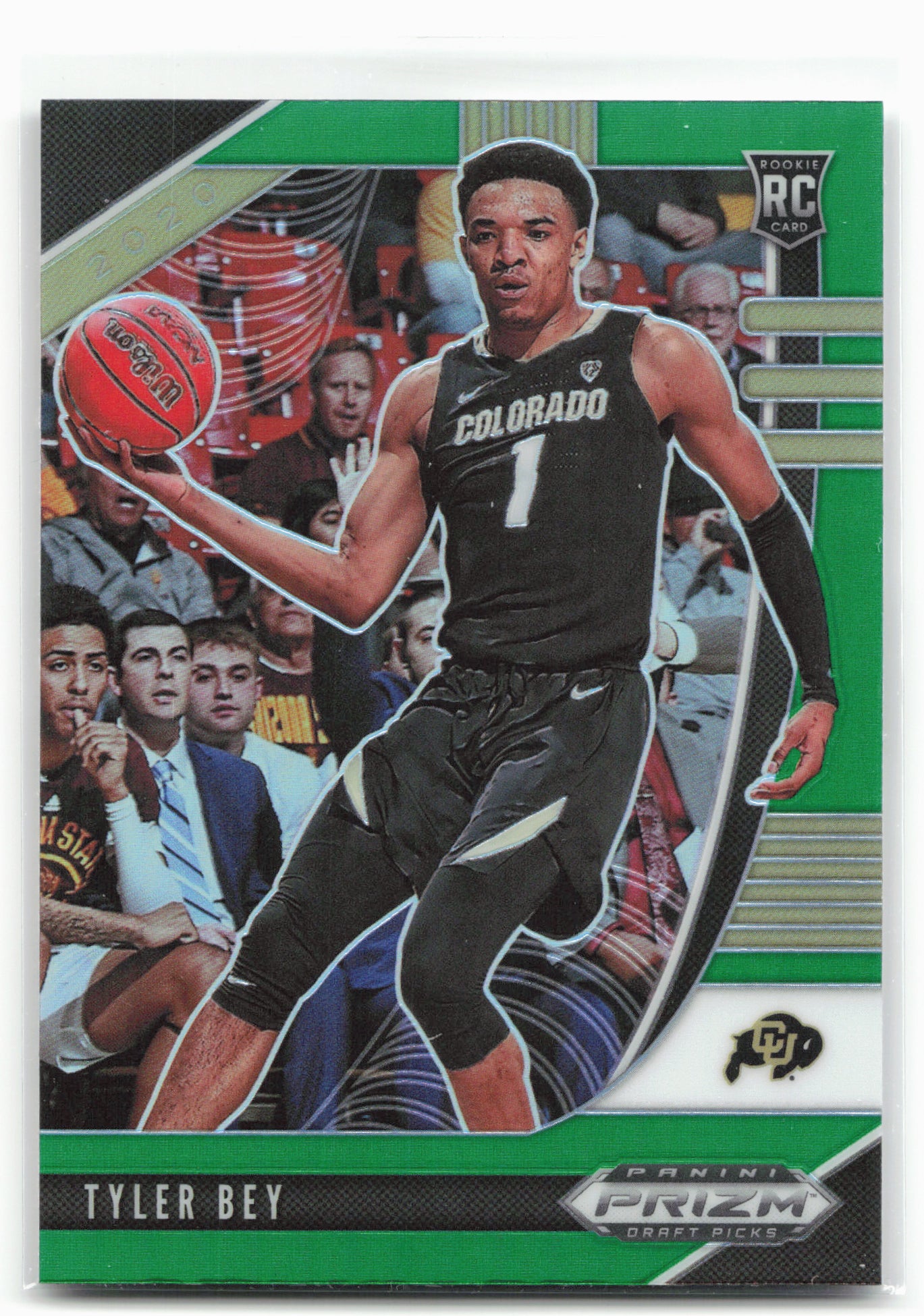 2020 Panini Prizm Draft Picks Collegiate #35 Tyler Bey Green 26748