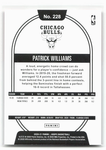 2020-21 Hoops #228 Patrick Williams