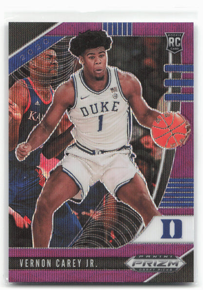 2020 Panini Prizm Draft Picks Collegiate #67 Vernon Carey Jr. Purple Wave