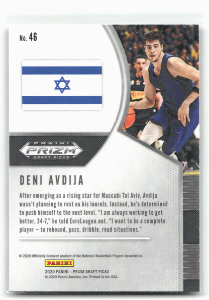 2020 Panini Prizm Draft Picks Collegiate #46 Deni Avdija
