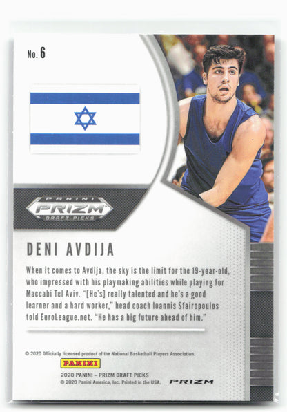 2020 Panini Prizm Draft Picks Collegiate #6 Deni Avdija Silver