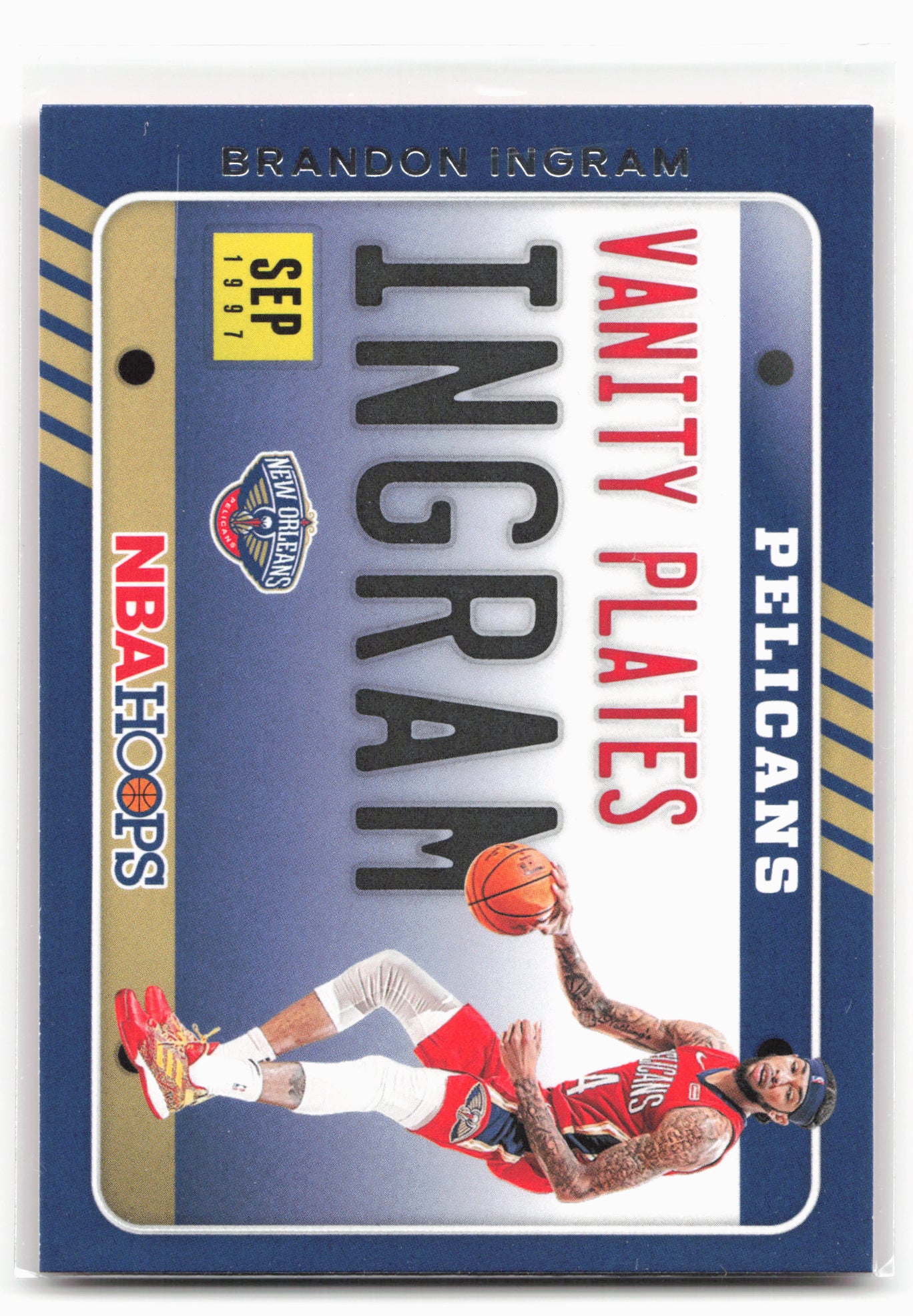 2020-21 Hoops #19 Brandon Ingram Vanity Plates