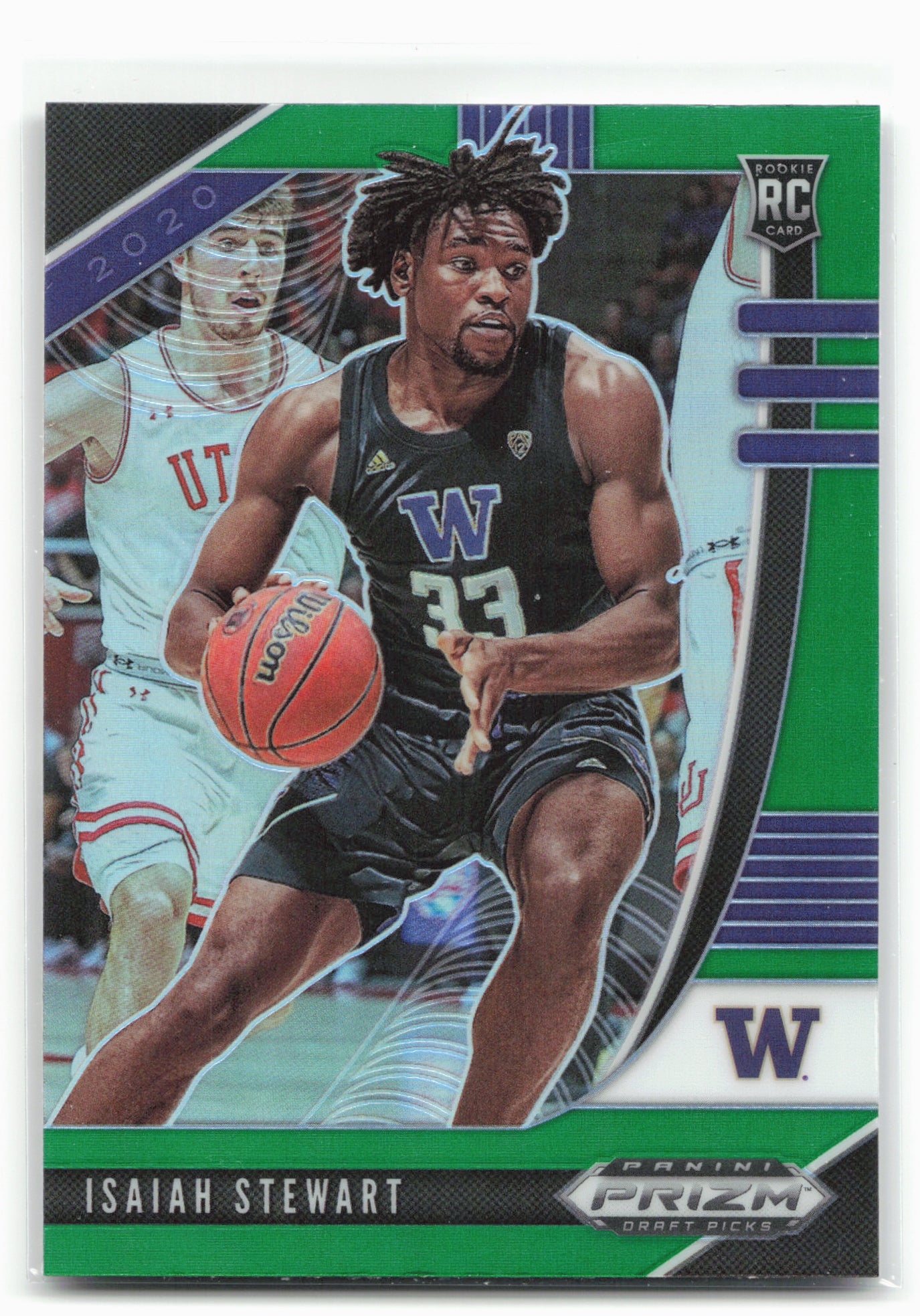 2020 Panini Prizm Draft Picks Collegiate #26 Isaiah Stewart Green