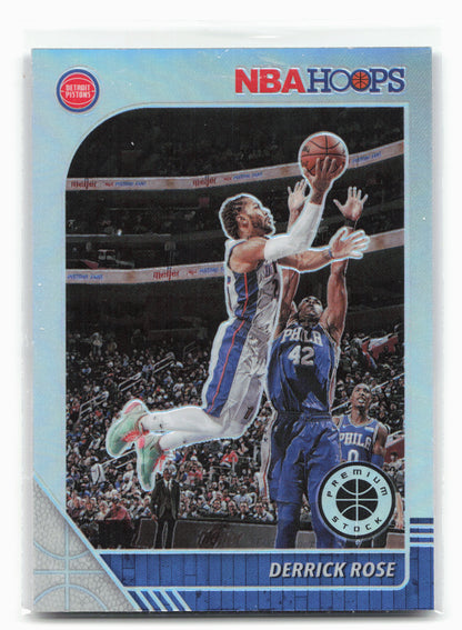 2019-20 Hoops Premium Stock #114 Derrick Rose Prizms Silver