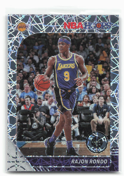 2019-20 Hoops Premium Stock #273 Rajon Rondo Prizms Silver Laser
