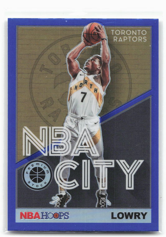 2019-20 Hoops Premium Stock #4 Kyle Lowry NBA City Blue