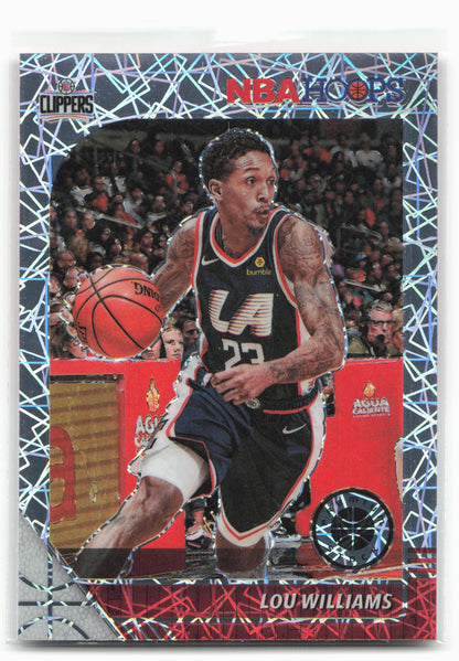 2019-20 Hoops Premium Stock #84 Lou Williams Prizms Silver Laser