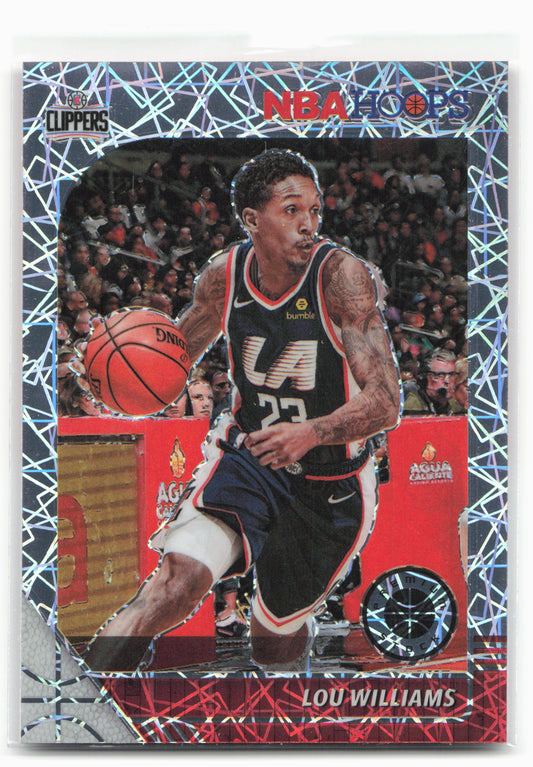 2019-20 Hoops Premium Stock #84 Lou Williams Prizms Silver Laser