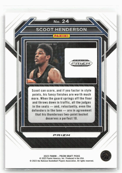 2023 Panini Prizm Draft Picks #24 Scoot Henderson Red Ice 26783