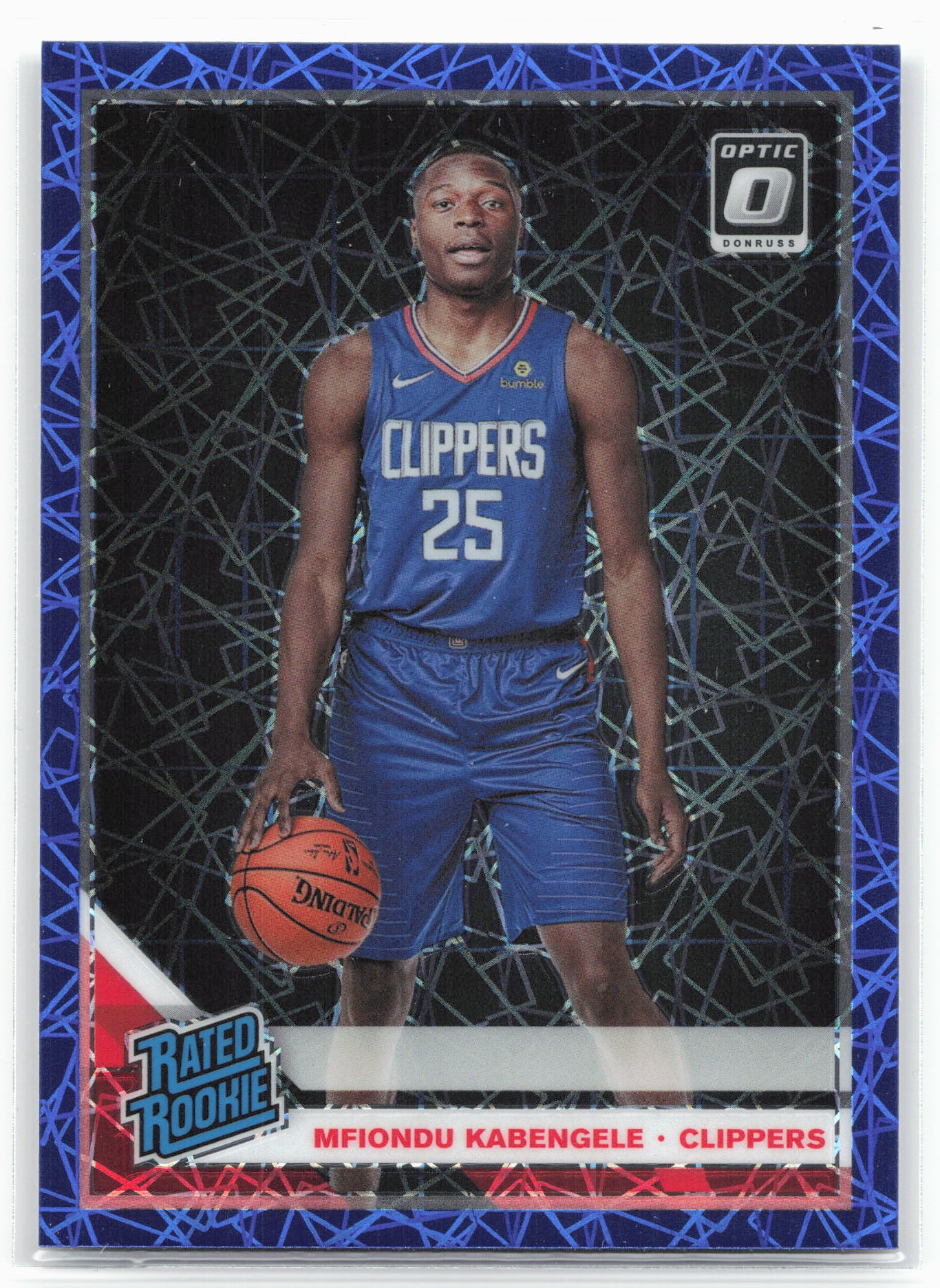 2019-20 Donruss Optic #159 Mfiondu Kabengele Blue Velocity
