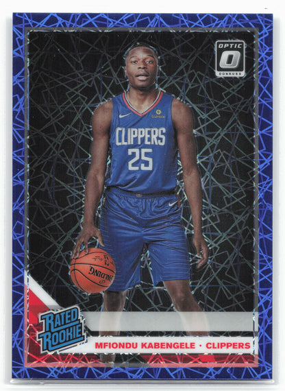2019-20 Donruss Optic #159 Mfiondu Kabengele Blue Velocity