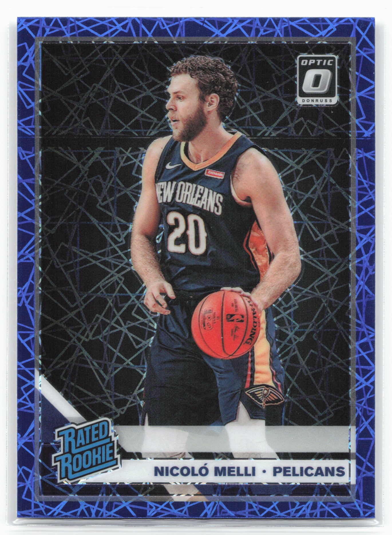 2019-20 Donruss Optic #163 Nicolo Melli Blue Velocity