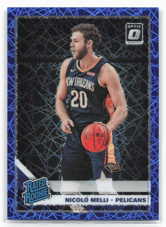 2019-20 Donruss Optic #163 Nicolo Melli Blue Velocity