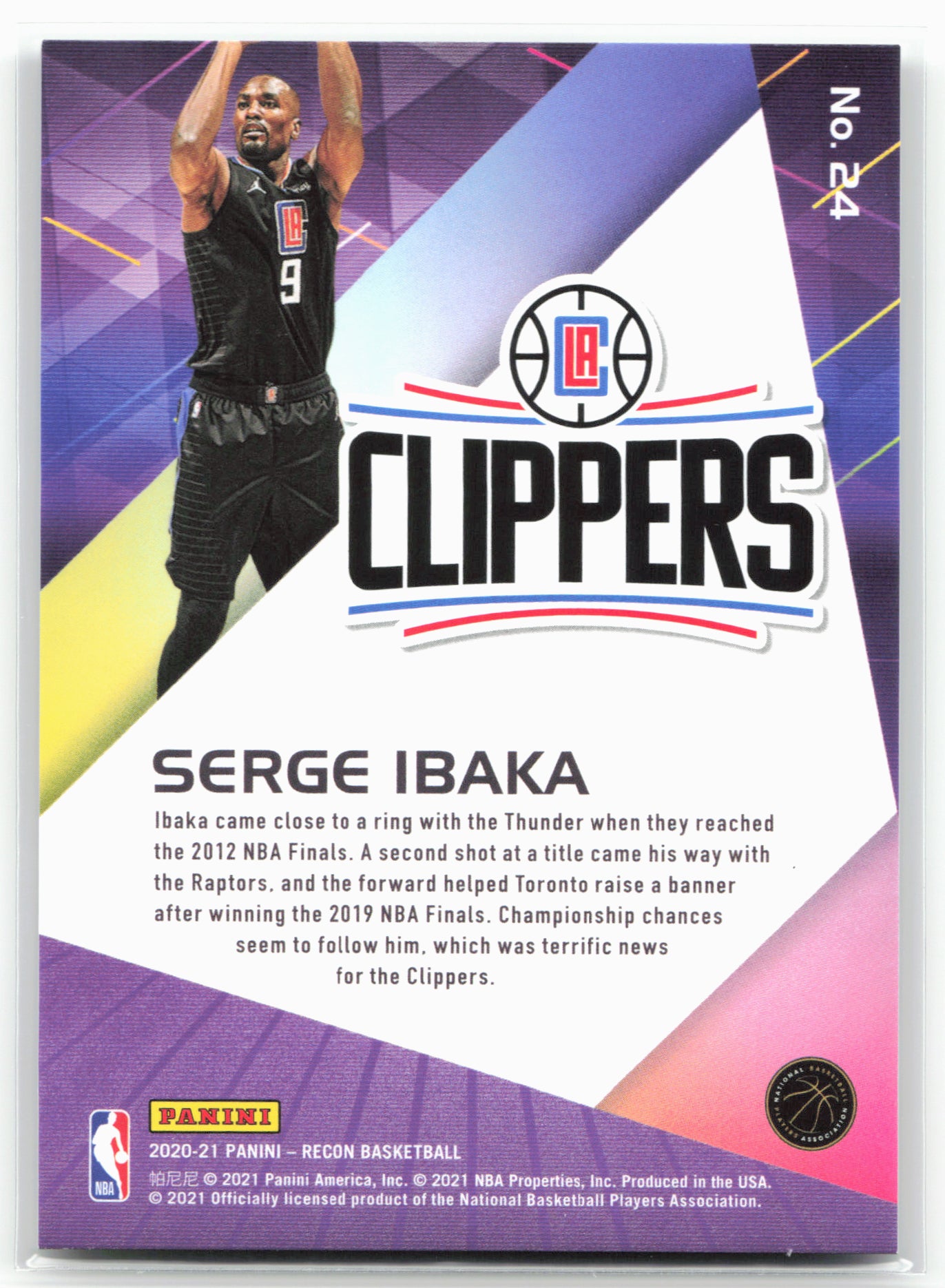 2020-21 Panini Recon #24 Serge Ibaka Holo