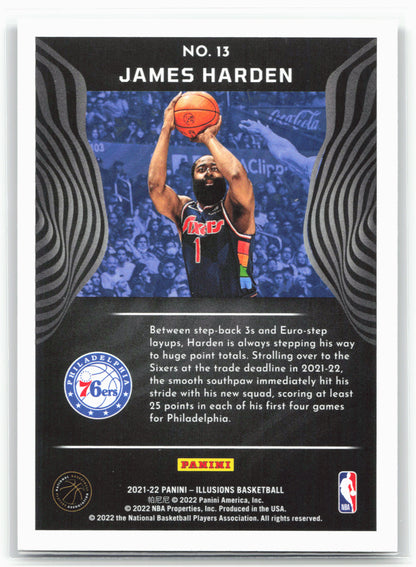 2021-22 Panini Illusions #13 James Harden