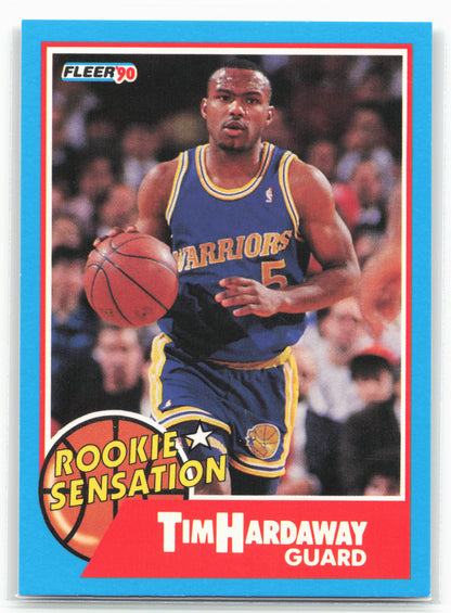 1990-91 Fleer #8 Tim Hardaway Rookie Sensations 26809