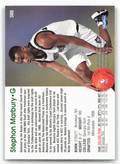 1996-97 Hoops #300 Stephon Marbury 26810