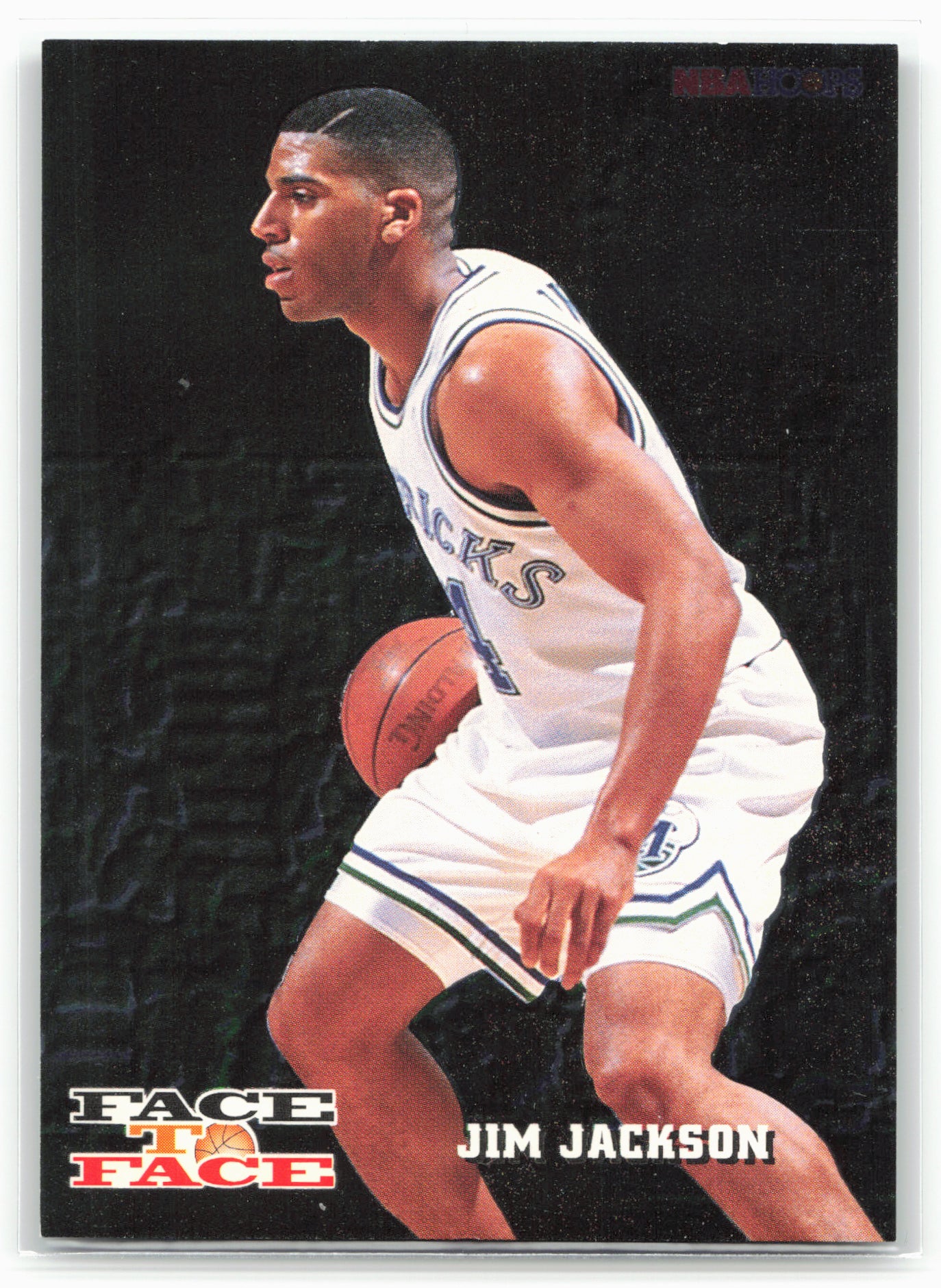 1993-94 Hoops #FTF4 Jim Jackson / Clyde Drexler Face to Face
