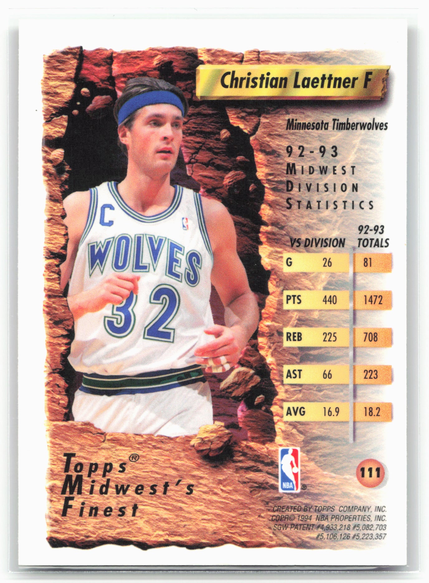1993-94 Finest #111 Christian Laettner