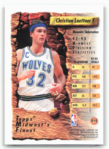 1993-94 Finest #111 Christian Laettner