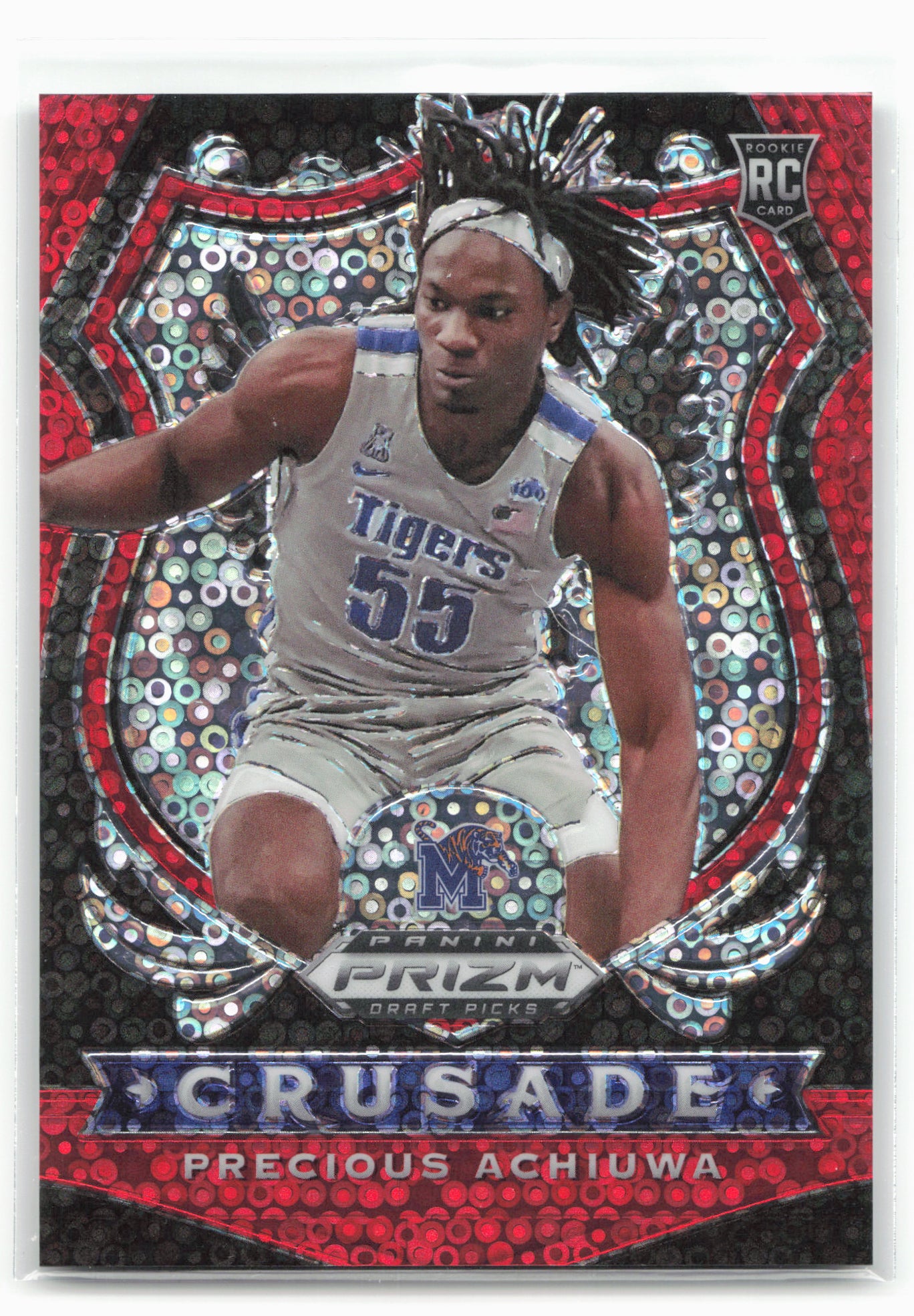 2020 Panini Draft Picks Collegiate #88 Precious Achiuwa Fast Break Red #/125